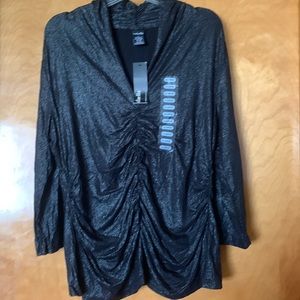 Rafaella Womens Ruched dressy shirt NWT